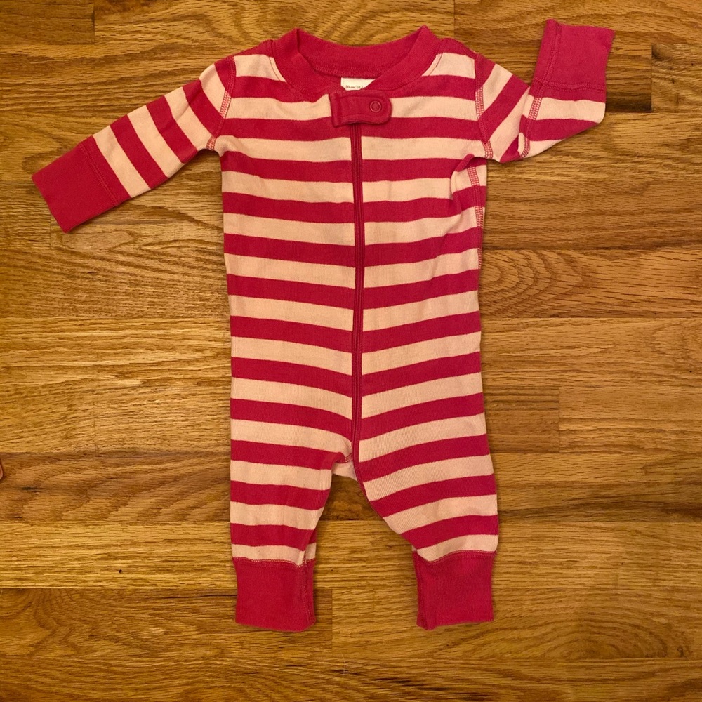 ❌SOLD❌ Hanna Andersson Zipper Baby Pajama Bundle Stripes - Picture 5 of 8